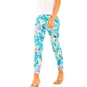 Vibrant Floral Print Pants